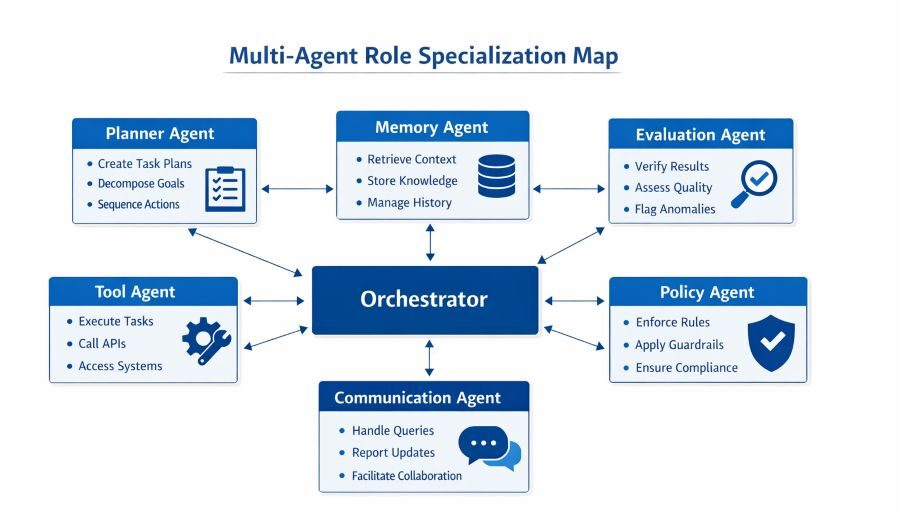 5.5 Multi-Agent Role Specialization Map Multi-Agent Role Specialization map